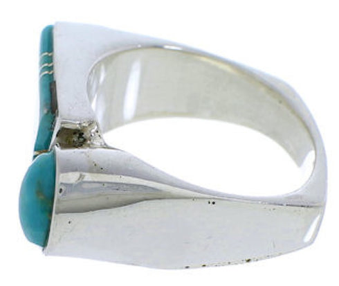Sterling Silver Turquoise Jewelry Southwest Ring Size 6-1/4 UX39690